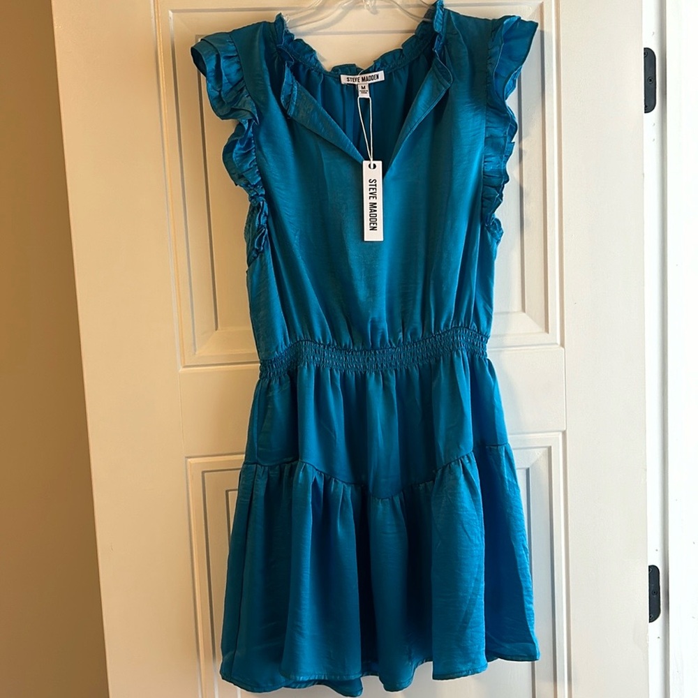 Steven Madden blue dress NWT